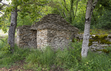 Cabane au milieu des vignes d’Asquins. © N. Waltefaugle
