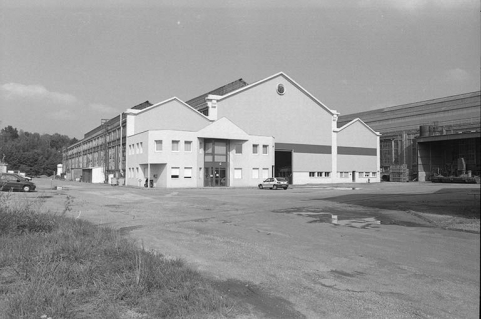 Façade antérieure de la fonderie de bronze, vue de l'ouest. © Région Bourgogne-Franche-Comté, Inventaire du patrimoine