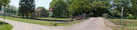 Vue d'ensemble du site d'écluse. © Région Bourgogne-Franche-Comté, Inventaire du patrimoine