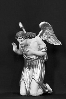 Vue générale de l'ange de droite. © Région Bourgogne-Franche-Comté, Inventaire du Patrimoine