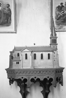 Maquette de l'église. © Région Bourgogne-Franche-Comté, Inventaire du Patrimoine