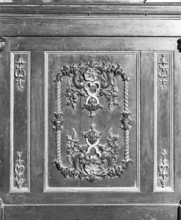 Détail d'un panneau sculpté. © Région Bourgogne-Franche-Comté, Inventaire du patrimoine