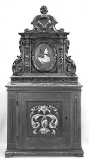 Vue d'ensemble du meuble gauche. © Région Bourgogne-Franche-Comté, Inventaire du patrimoine