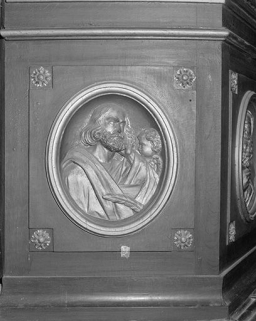 Détail : saint Matthieu. © Région Bourgogne-Franche-Comté, Inventaire du patrimoine