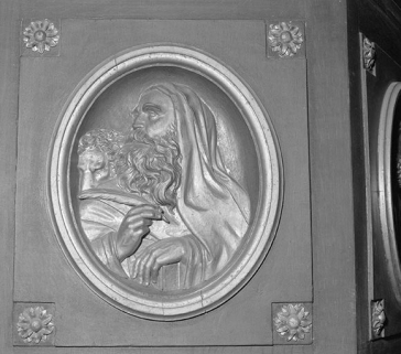 Détail : saint Marc. © Région Bourgogne-Franche-Comté, Inventaire du patrimoine