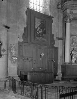 Lambris du choeur à gauche. © Région Bourgogne-Franche-Comté, Inventaire du patrimoine