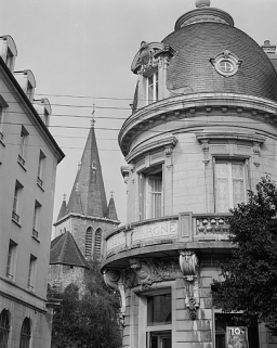 Rotonde de la façade principale. © Région Bourgogne-Franche-Comté, Inventaire du patrimoine