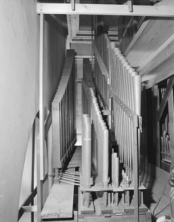 Vue d'ensemble de la tuyauterie de pédale. © Région Bourgogne-Franche-Comté, Inventaire du patrimoine