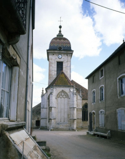 Détail : chevet de l'église. © Région Bourgogne-Franche-Comté, Inventaire du patrimoine