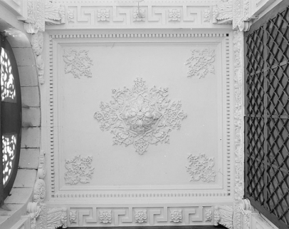 Vestibule, détail du plafond. © Région Bourgogne-Franche-Comté, Inventaire du patrimoine