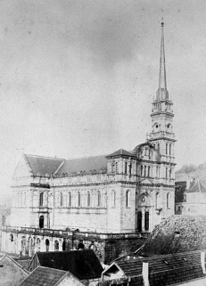 Eglise catholique [vue d'ensemble], vers 1870-1880. © Région Bourgogne-Franche-Comté, Inventaire du patrimoine