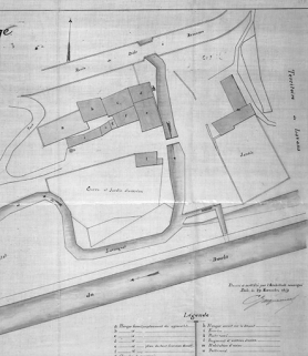 Usine du Moulin-Rouge. Plan général. © Région Bourgogne-Franche-Comté, Inventaire du patrimoine