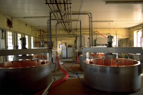 Intérieur de l'atelier de fabrication. © Région Bourgogne-Franche-Comté, Inventaire du patrimoine