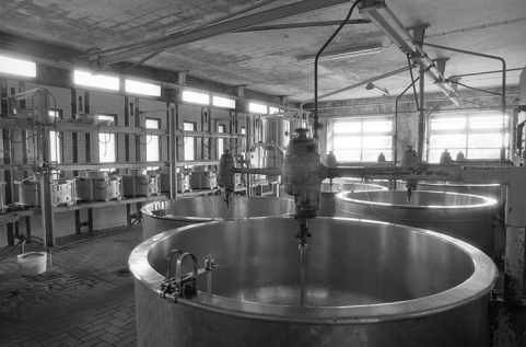 Intérieur de l'atelier de fabrication.Depuis l'entrée. © Région Bourgogne-Franche-Comté, Inventaire du patrimoine