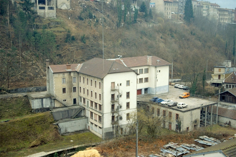 Vue d'ensemble plongeante depuis le nord. © Région Bourgogne-Franche-Comté, Inventaire du patrimoine