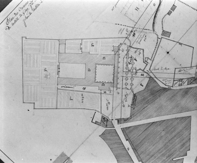 Plan masse et de situation lors du projet de prolongation de la rue Signard. © Région Bourgogne-Franche-Comté, Inventaire du patrimoine