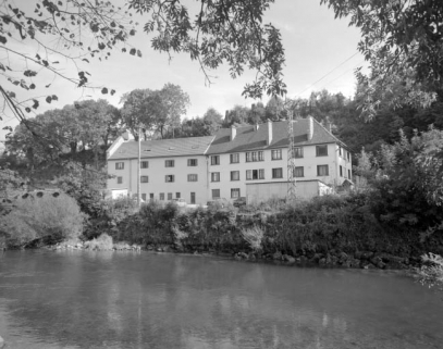 Logements ouvriers depuis l'ouest. © Région Bourgogne-Franche-Comté, Inventaire du patrimoine