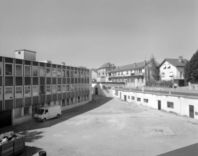 Vue plongeante sur la cour de l'usine. © Région Bourgogne-Franche-Comté, Inventaire du patrimoine