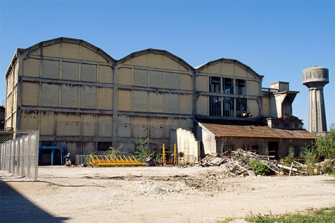 La centrale thermique depuis l'est. © Région Bourgogne-Franche-Comté, Inventaire du patrimoine