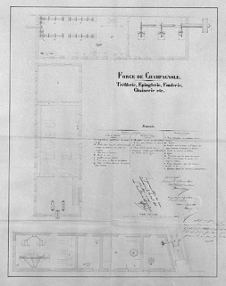Forge de Champagnole - Tréfilerie, Epinglerie, Fonderie, Chaînerie, etc. © Région Bourgogne-Franche-Comté, Inventaire du patrimoine