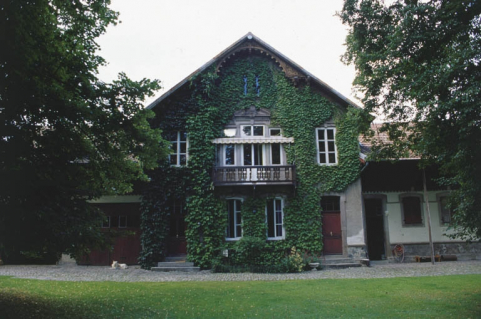 Mur-pignon du logement de la ferme. © Région Bourgogne-Franche-Comté, Inventaire du patrimoine