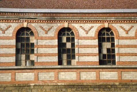 Détail de la façade est de l'orangerie. © Région Bourgogne-Franche-Comté, Inventaire du patrimoine