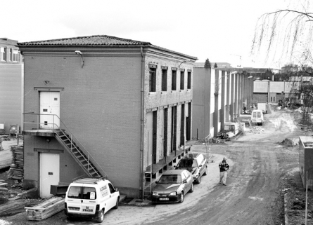 Transformateur : vue depuis l'atelier de filature. © Région Bourgogne-Franche-Comté, Inventaire du patrimoine