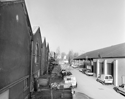 Allée située entre l'atelier de blanchiment et celui de retordage. © Région Bourgogne-Franche-Comté, Inventaire du patrimoine