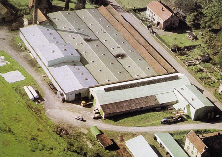 Vue aérienne de l'usine d'Enduction Dreyer Rhénoflex France. © Région Bourgogne-Franche-Comté, Inventaire du patrimoine