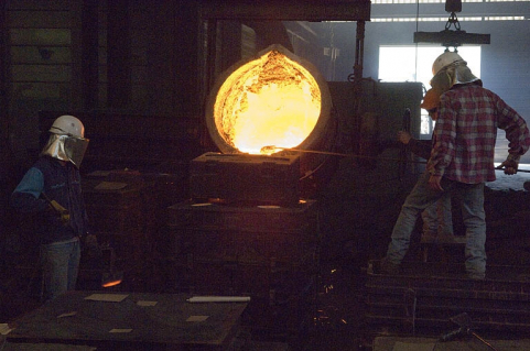 Début de coulée. © Région Bourgogne-Franche-Comté, Inventaire du patrimoine