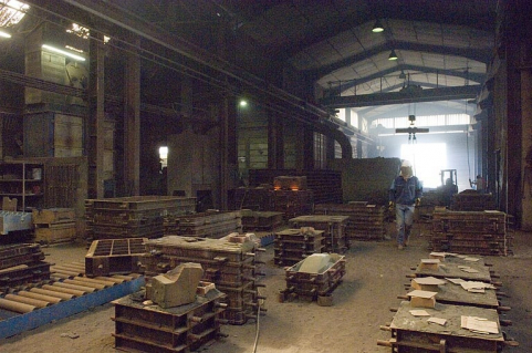 Vue intérieure de l'atelier de fonderie. © Région Bourgogne-Franche-Comté, Inventaire du patrimoine