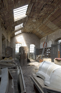 Vue intérieure de la fonderie primitive. Magasin industriel. © Région Bourgogne-Franche-Comté, Inventaire du patrimoine
