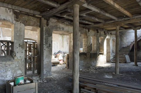Vue intérieure de la fonderie primitive. Atelier de fabrication. © Région Bourgogne-Franche-Comté, Inventaire du patrimoine
