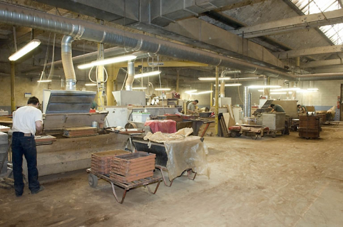 Atelier de moulage. Vue d'ensemble depuis l'ouest. © Région Bourgogne-Franche-Comté, Inventaire du patrimoine