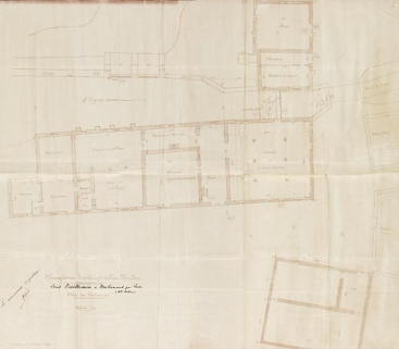Manufacture d'outillage des Trois moulins. Plan des bâtiments. © Région Bourgogne-Franche-Comté, Inventaire du patrimoine