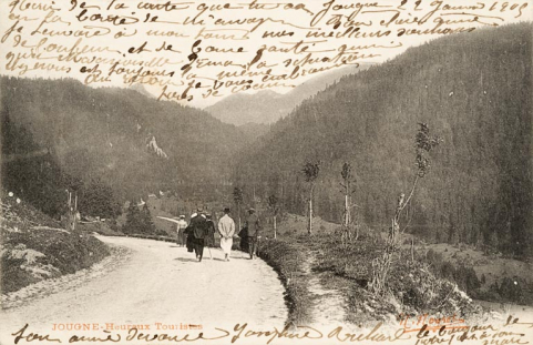 Jougne-Heureux Touristes. © Région Bourgogne-Franche-Comté, Inventaire du patrimoine