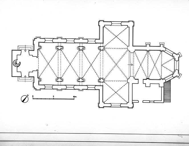 Plan au sol. © Région Bourgogne-Franche-Comté, Inventaire du Patrimoine
