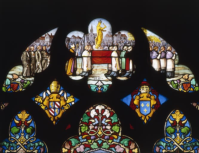 Détail de la procession de Notre-Dame de Gray en 1857 © Région Bourgogne-Franche-Comté, Inventaire du patrimoine