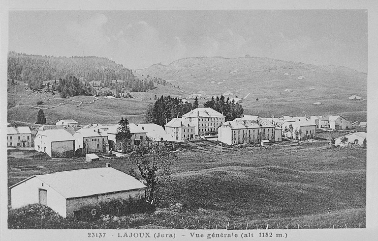 Lajoux (Jura) - Vue générale (alt 1182 m.). © Région Bourgogne-Franche-Comté, Inventaire du patrimoine