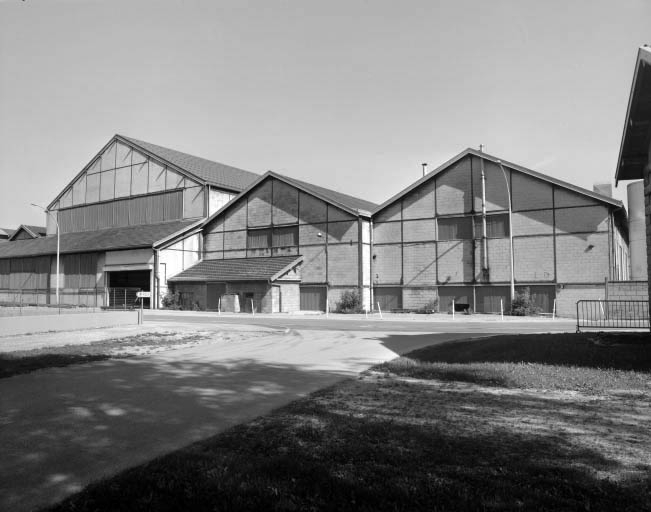 Pignons ouest de l'atelier de fabrication et de réparation. © Région Bourgogne-Franche-Comté, Inventaire du patrimoine
