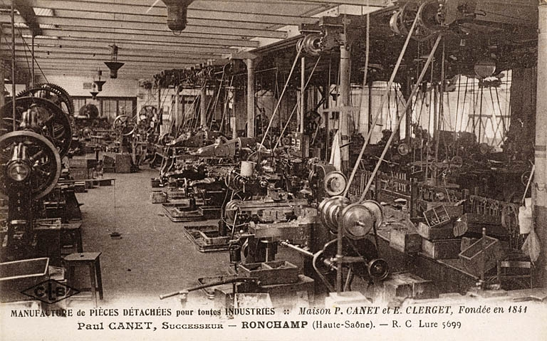 Manufacture de pièces détachées pour toutes industries. Maison P.Canet et E. Clerget [...]. © Région Bourgogne-Franche-Comté, Inventaire du patrimoine