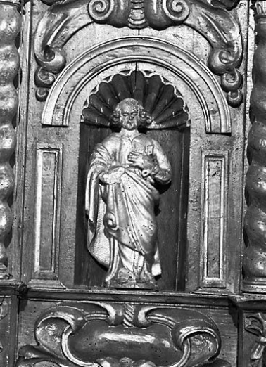 Saint Pierre (autel-retable nord). © Région Bourgogne-Franche-Comté, Inventaire du patrimoine