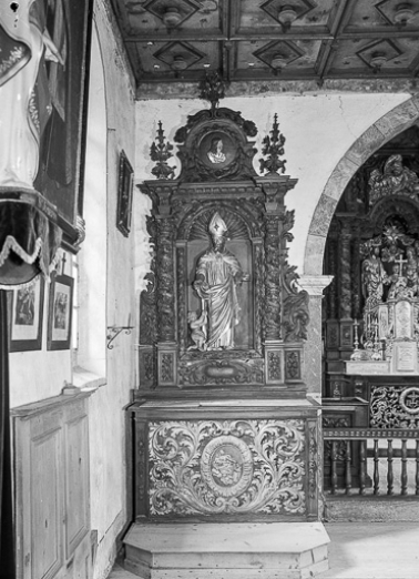 Autel-retable latéral gauche : vue d'ensemble. © Région Bourgogne-Franche-Comté, Inventaire du patrimoine
