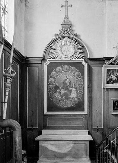 Vue de l'autel-retable latéral gauche. © Région Bourgogne-Franche-Comté, Inventaire du patrimoine