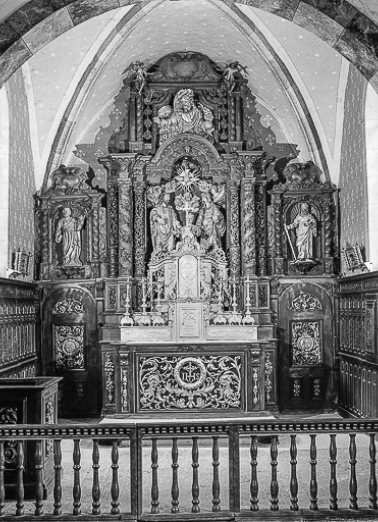 Maître-autel, vue d'ensemble. © Région Bourgogne-Franche-Comté, Inventaire du patrimoine