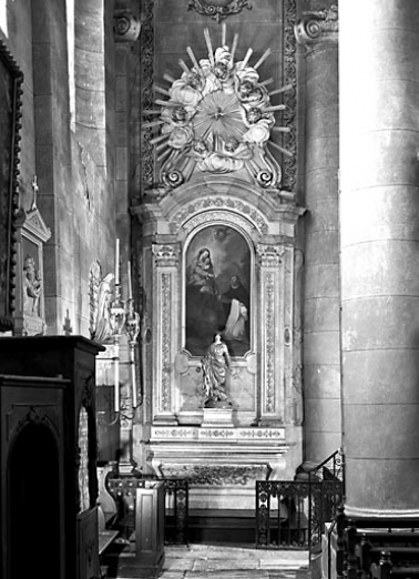 Vue de l'autel-retable latéral gauche. © Région Bourgogne-Franche-Comté, Inventaire du patrimoine