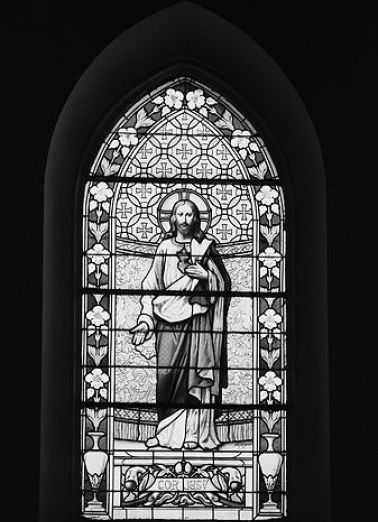 Baie 1 : Sacré-Coeur. © Région Bourgogne-Franche-Comté, Inventaire du patrimoine