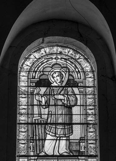 Baie 6 : saint Laurent. © Région Bourgogne-Franche-Comté, Inventaire du patrimoine