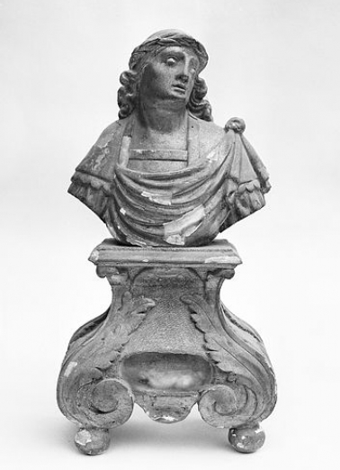 Vue du buste-reliquaire situé à gauche du retable. © Région Bourgogne-Franche-Comté, Inventaire du patrimoine