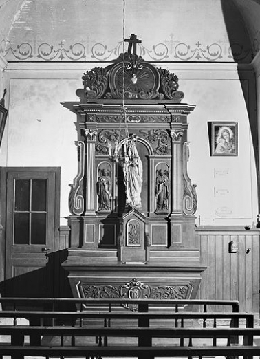 Vue d'ensemble de l'autel secondaire nord. © Région Bourgogne-Franche-Comté, Inventaire du patrimoine